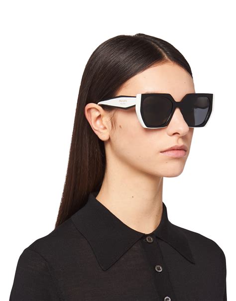 black and white prada sunglasses